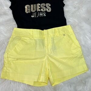 Calvin Klein yellow shorts. Size 4